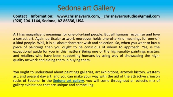 Here's What People Are Saying About Sedona Art Gallery