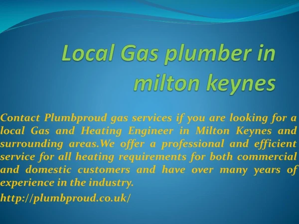 Plumbing Services In Milton Keynes