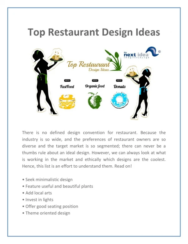 Top Restaurant Design Ideas
