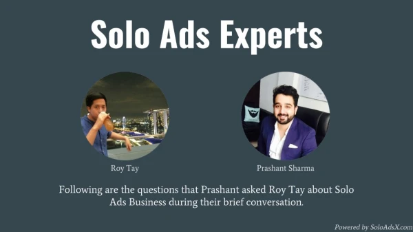 Solo Ads Experts Interview
