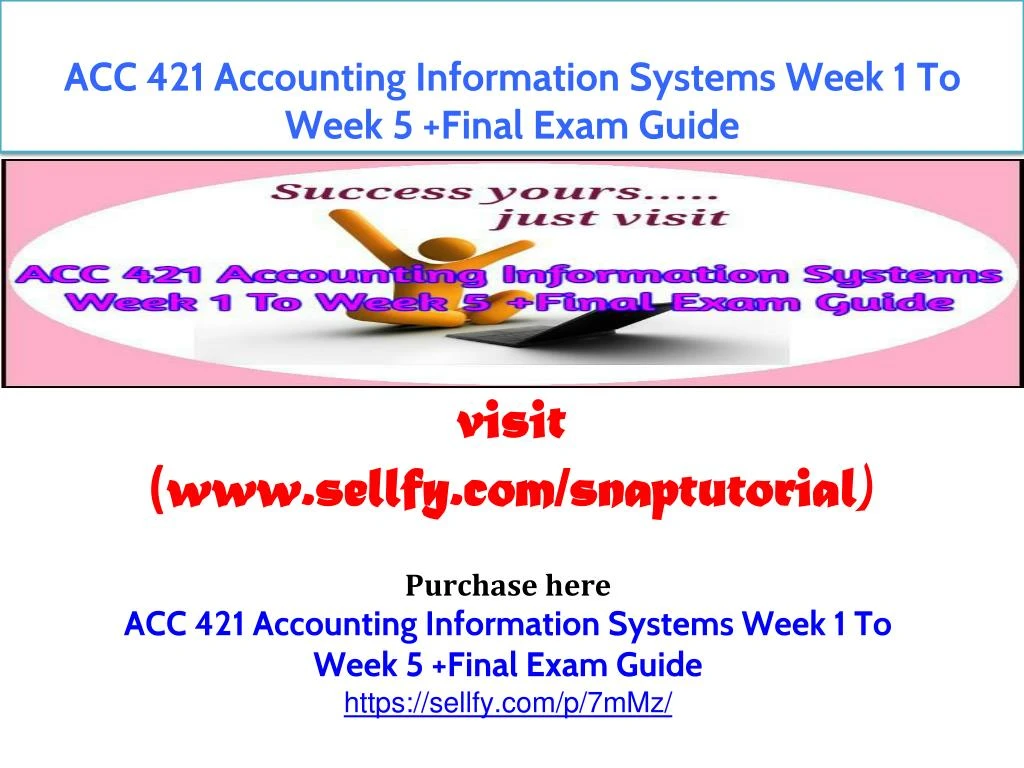acc 421 accounting information systems week