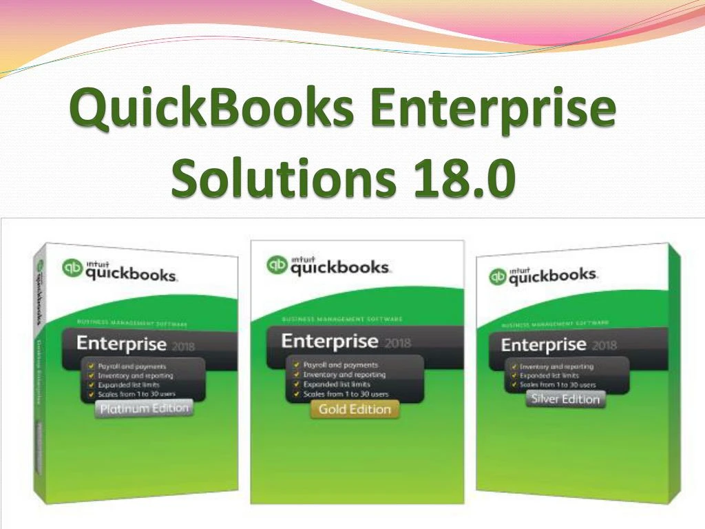 quickbooks enterprise solutions 18 0