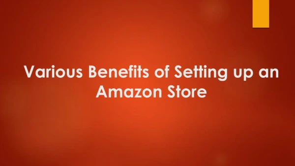Benefits of Setting up an Amazon Store