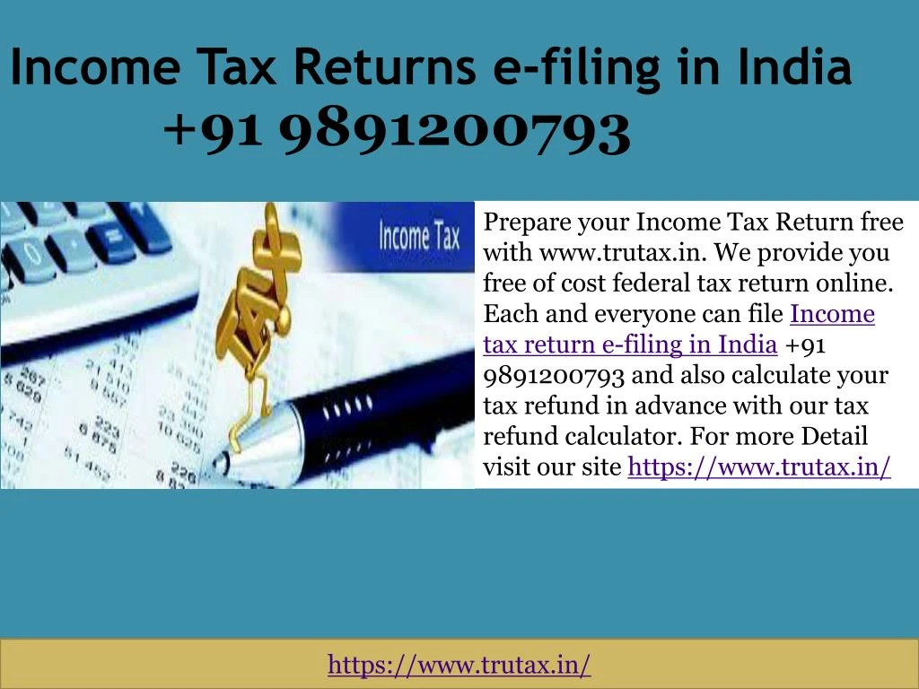 income tax returns e filing in india