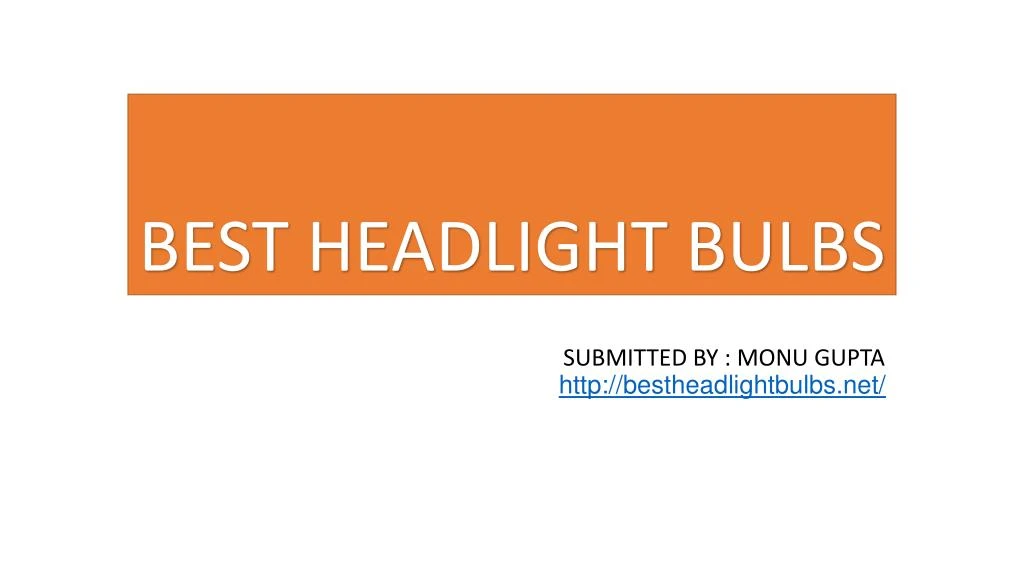 best headlight bulbs