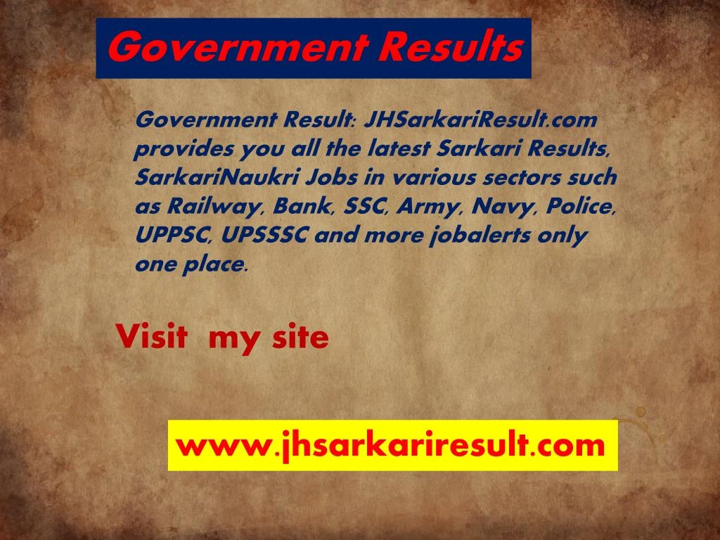 government results