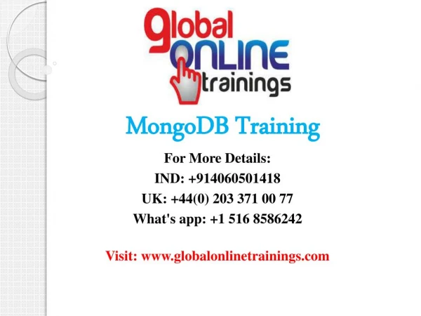 MongoDB PPT download online free