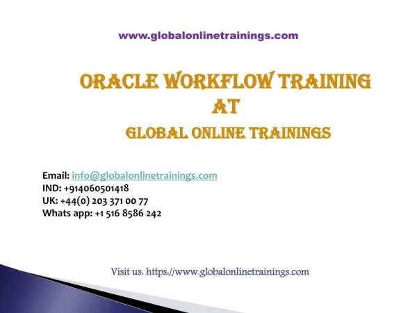 oracle workflow online ppt free