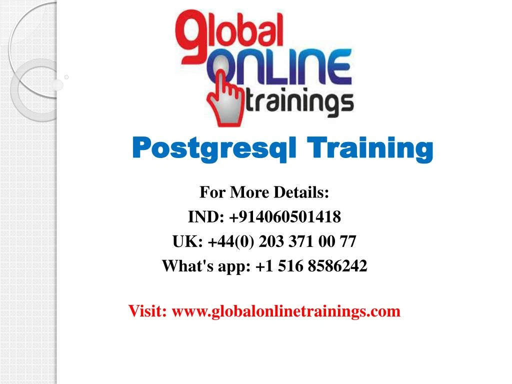postgresql training