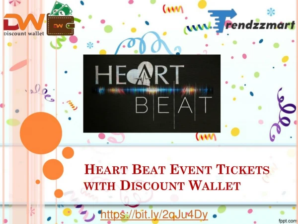 Heart Beat Event Tickets with Discount Wallet| Trendzz Mart