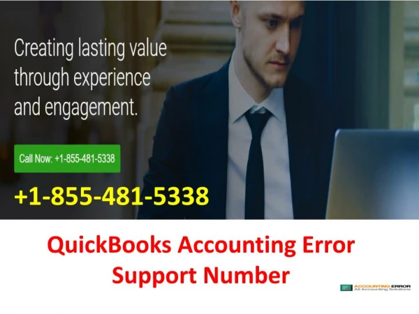 Quickbooks Accounting Error Support Number 1-855-481-5338