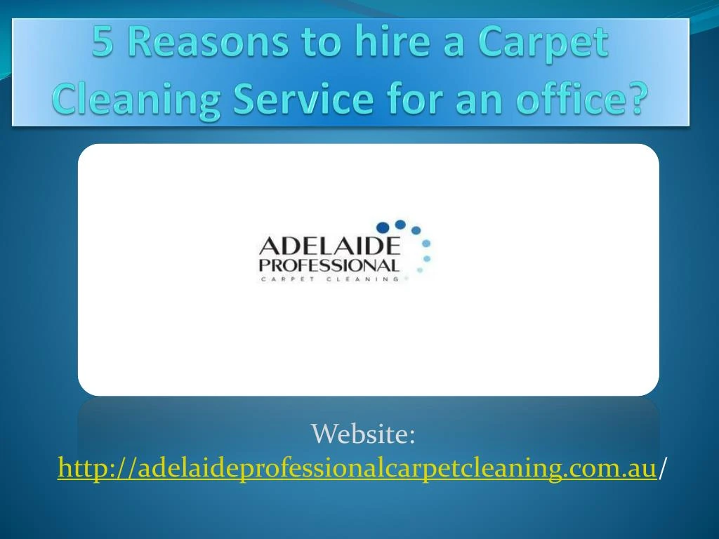 5 reasons to hire a carpet cleaning service for an office