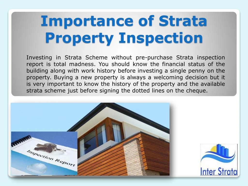 importance of strata property inspection