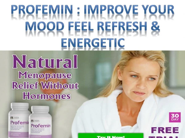 Profemin : Improve Your Mood Feel Refresh & Energetic