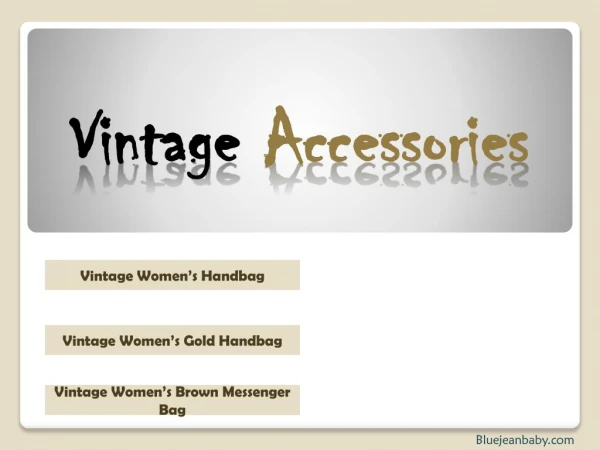 Vintage Accessories - Vintage Handbags for Womens at Blue Jean Baby