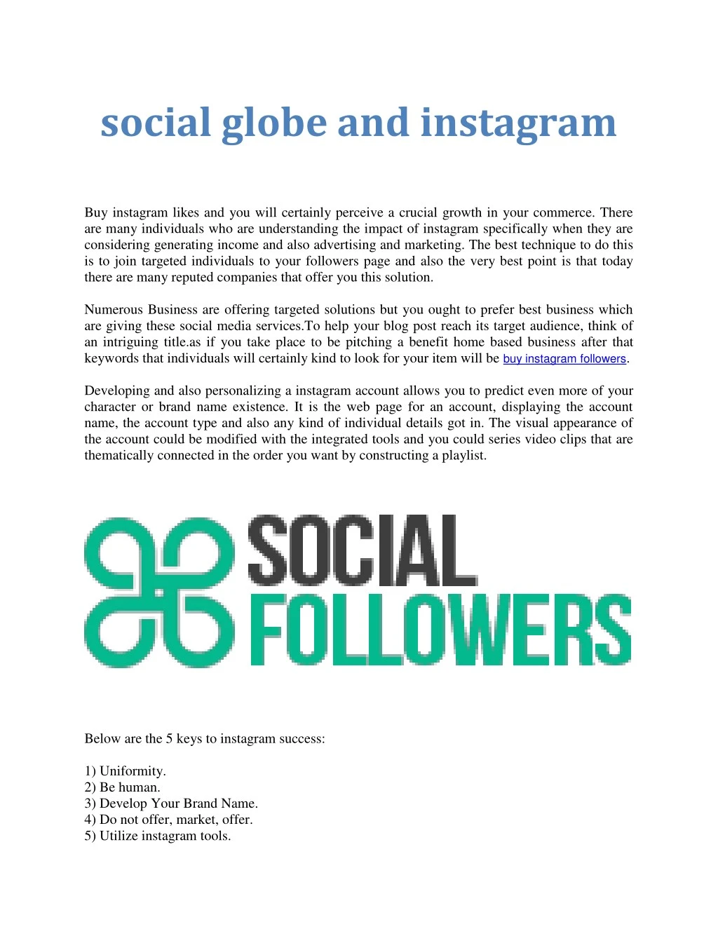 social globe and instagram
