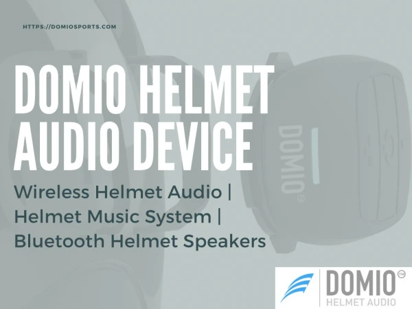 Domio Helmet Audio Device - Wireless Helmet Audio