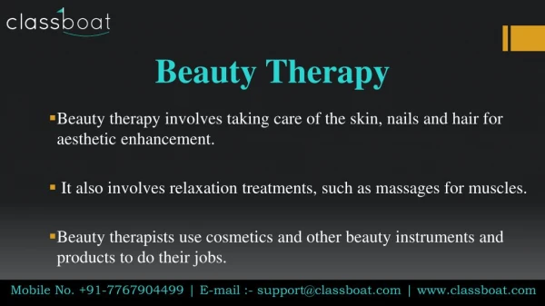 Beauty Therapy Classes