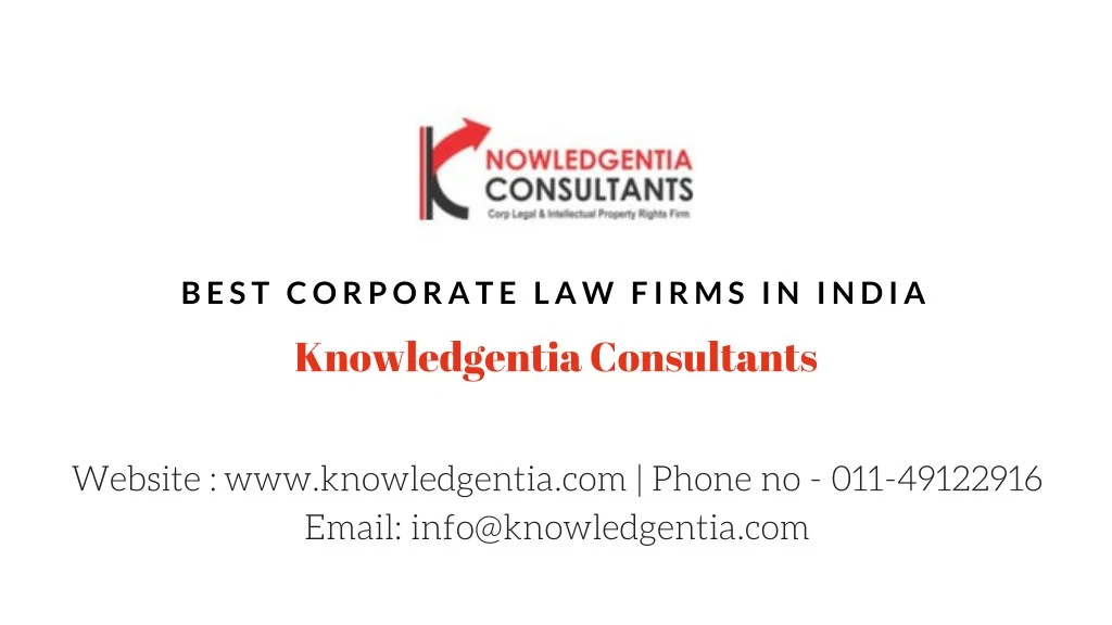 best corporate law firms in india knowledgentia
