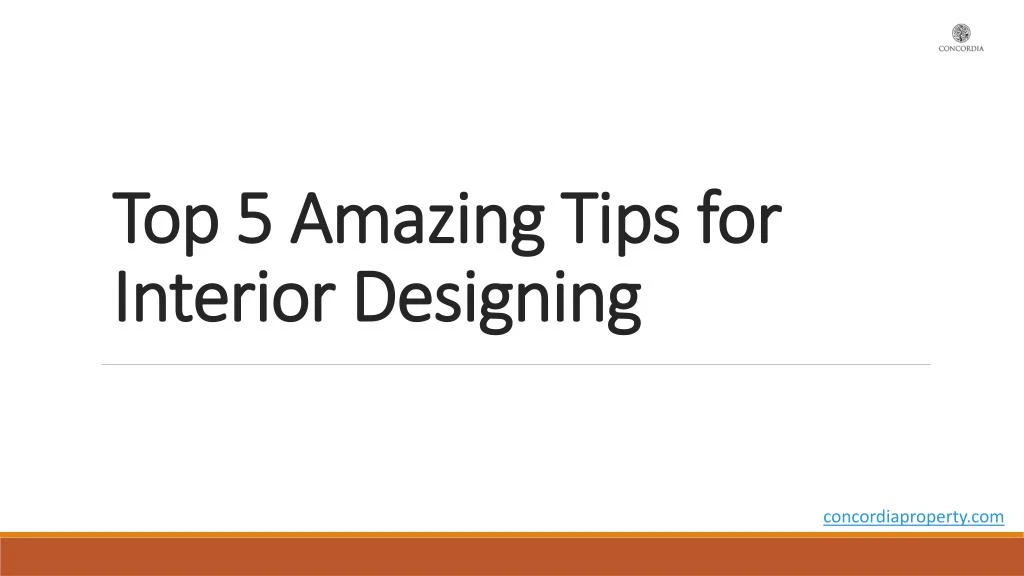 top 5 amazing tips for interior designing