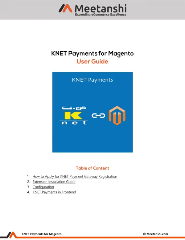 Magento KNET Payments