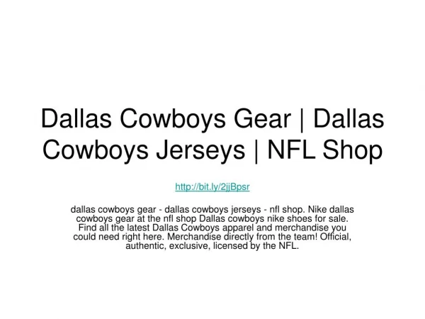 Dallas Cowboys Gear | Dallas Cowboys Jerseys | NFL Shop