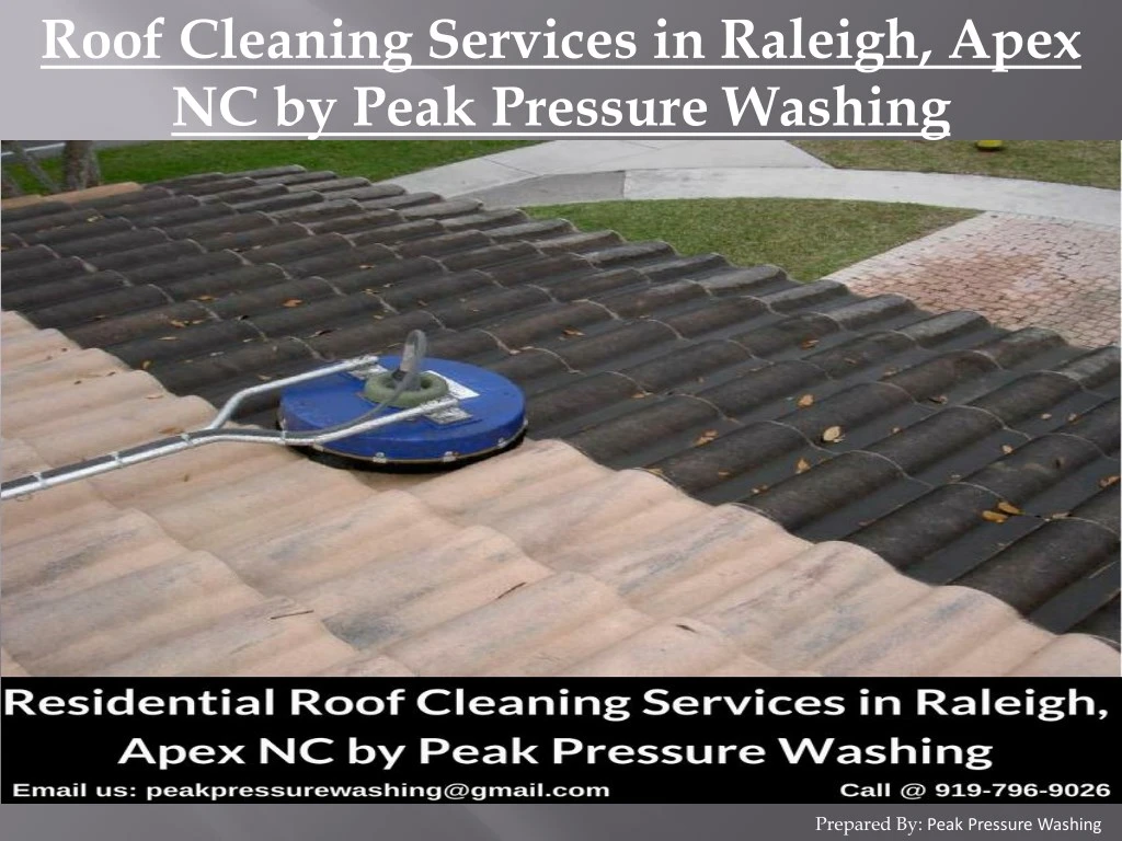 roof cleaning services in raleigh apex nc by peak