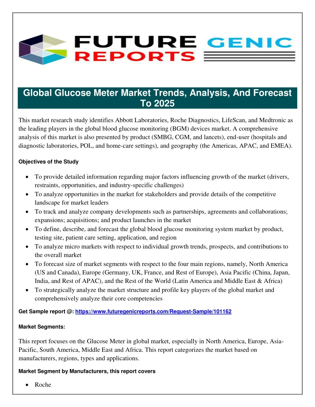 global glucose meter market trends analysis