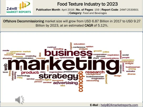 Food Texture Industry to 2023