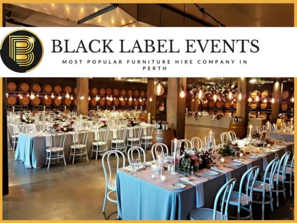 Hire Chair for Wedding in Perth - Black Label Events