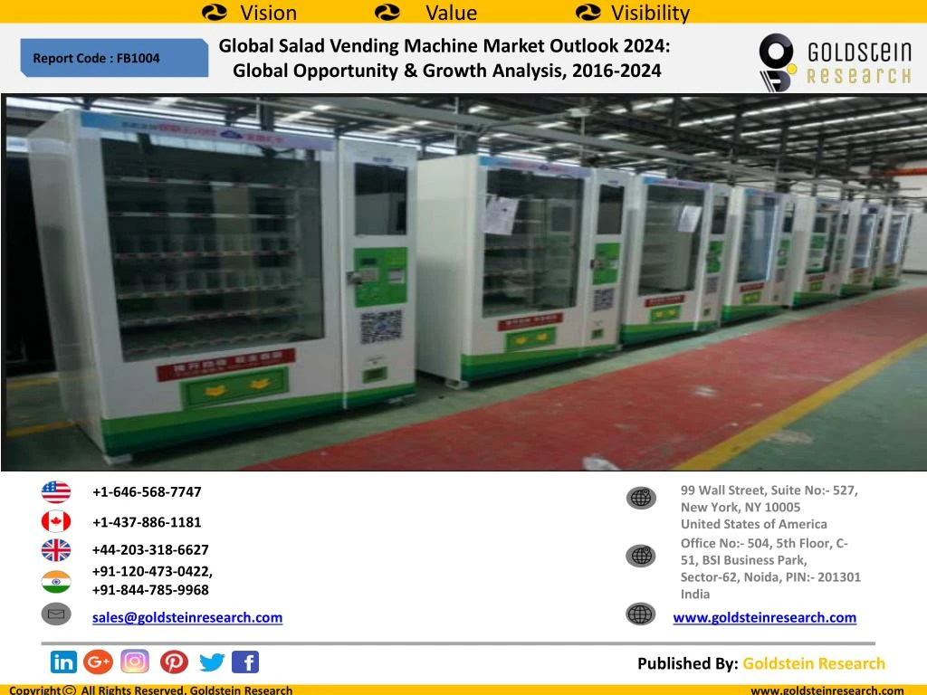 global salad vending machine market outlook 2024