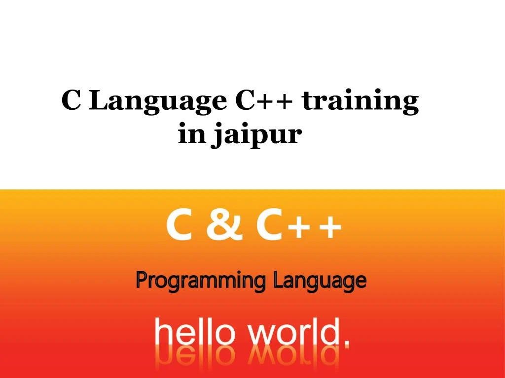 c language c training in jaipur