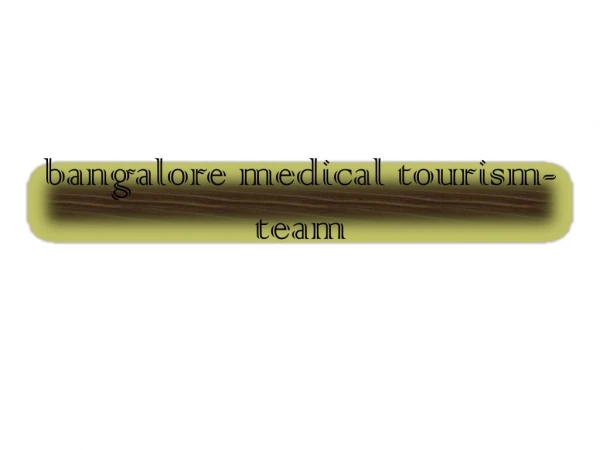 bangalore medical tourism-team