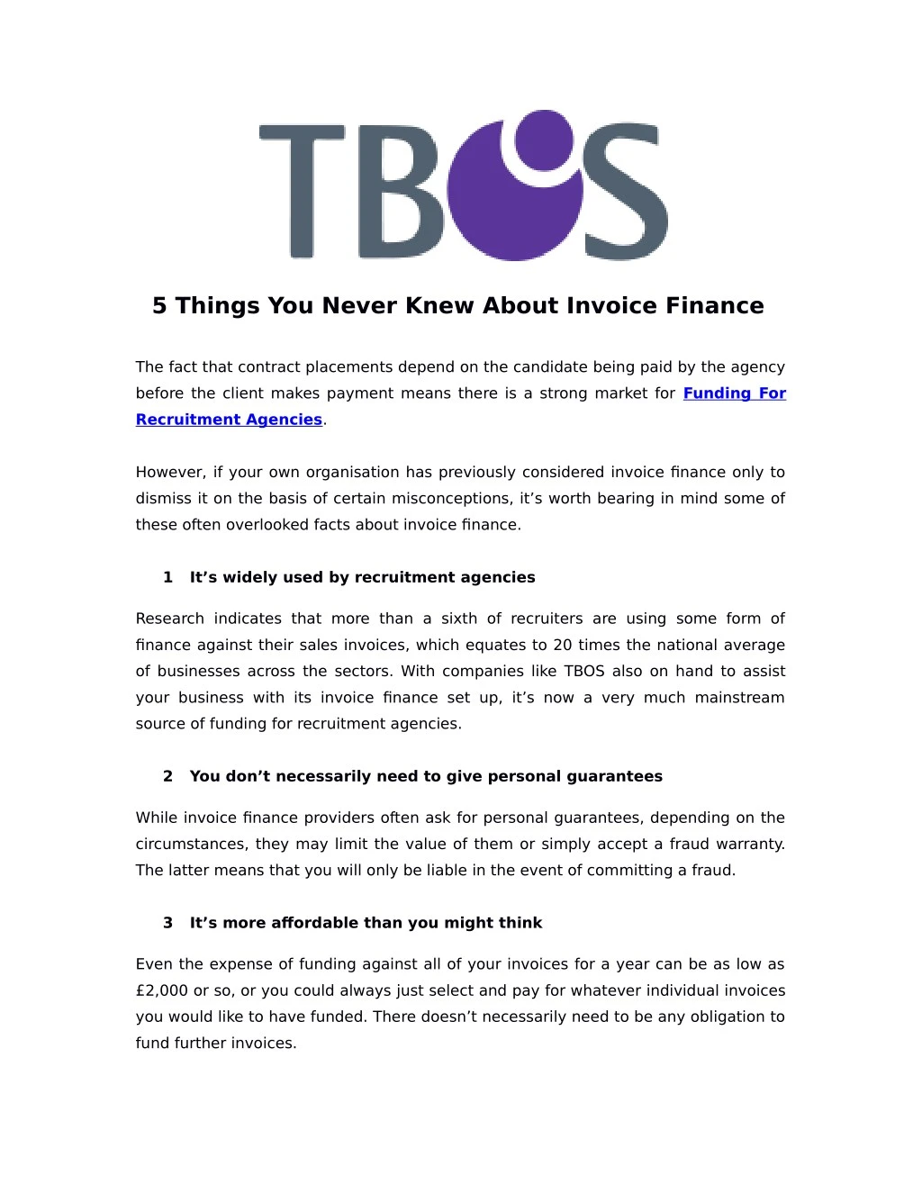 5 things you never knew about invoice finance