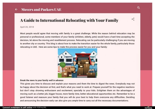 A Guide to International Relocating with Your Family