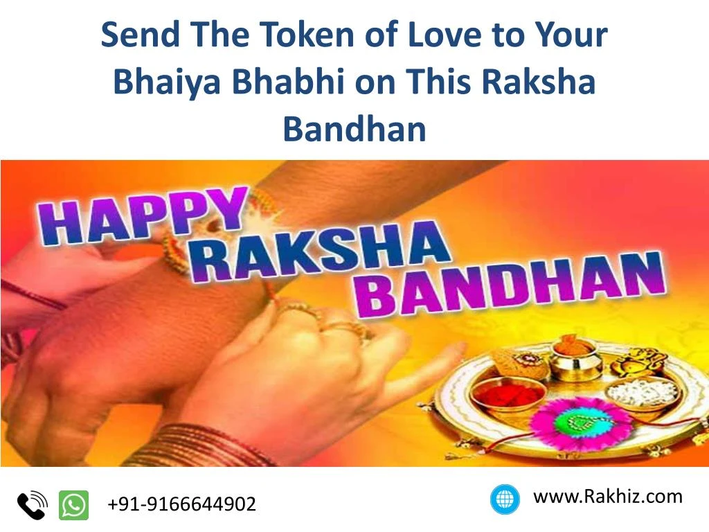 send the token of love to your bhaiya bhabhi on this raksha bandhan