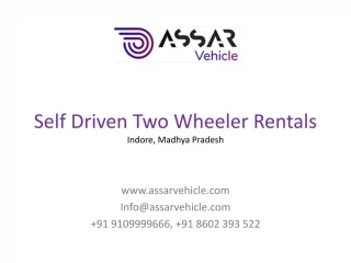 Affordable Bike, Two wheeler Rentals In Indore - slide 1