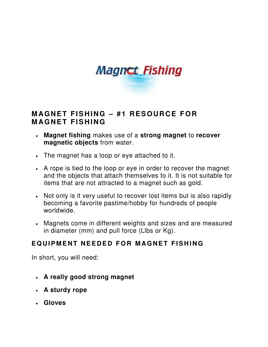 magnet fishing 1 resource for magnet fishing