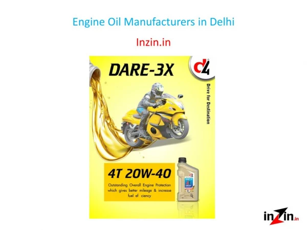 Engine Oil Manufacturers in Delhi