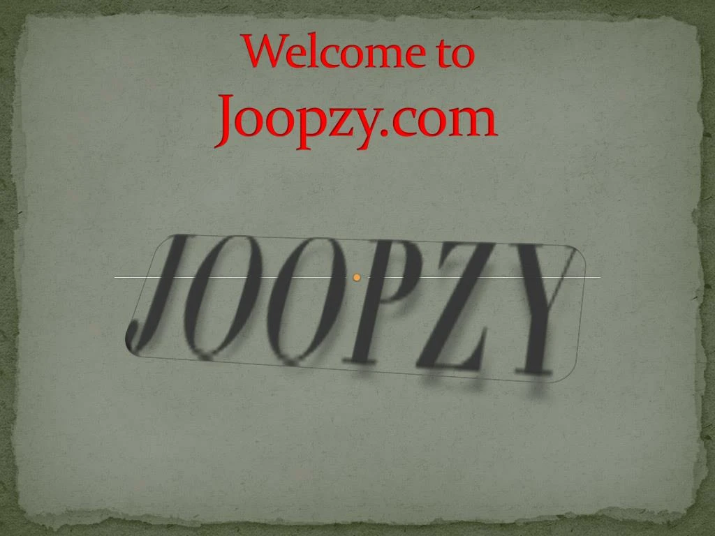 welcome to joopzy com