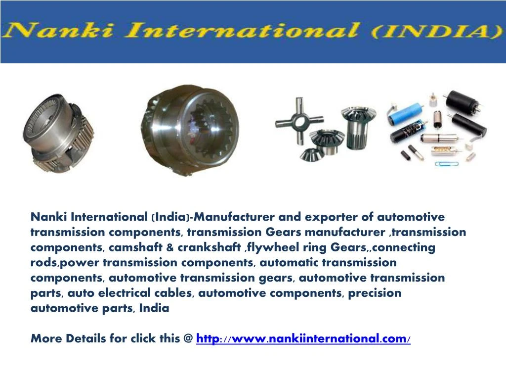 nanki international india manufacturer