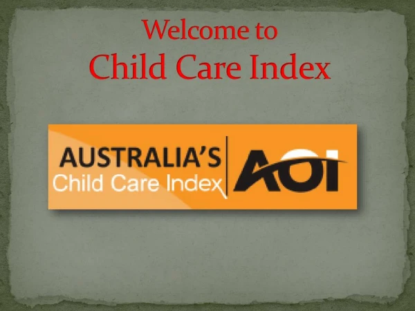 Child Care Index Online Australia | Online Index