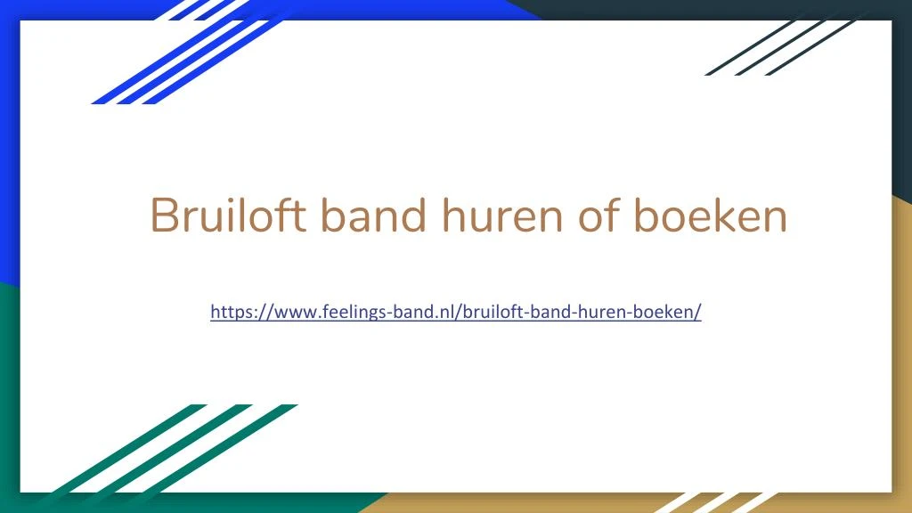 bruiloft band huren of boeken