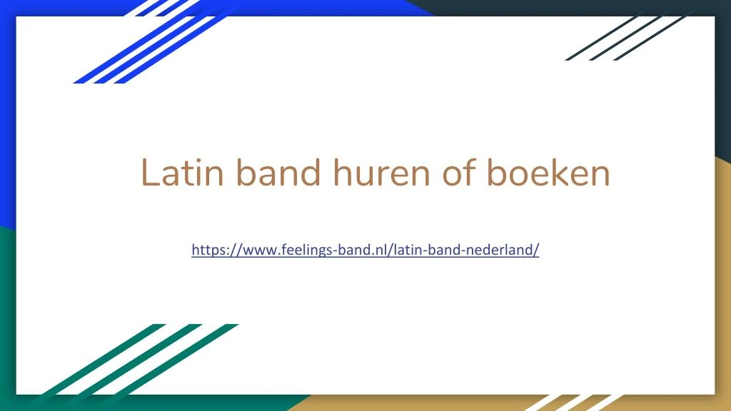 latin band huren of boeken