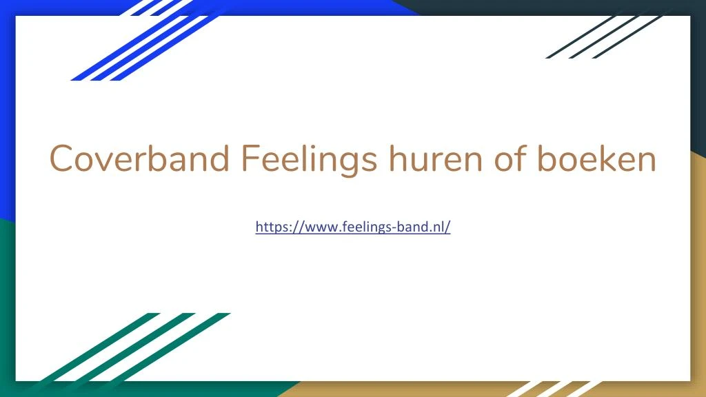 coverband feelings huren of boeken