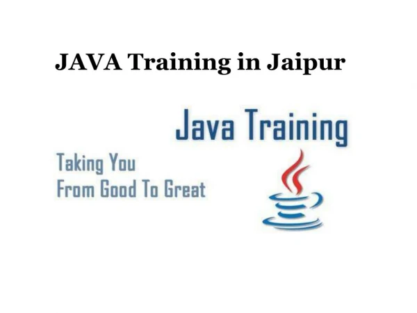 Java training in jaipur - javatraining.dzone.co.in