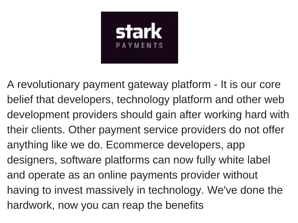 a revolutionary payment gateway platform