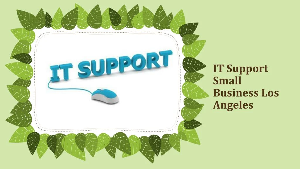 it support small business los angeles