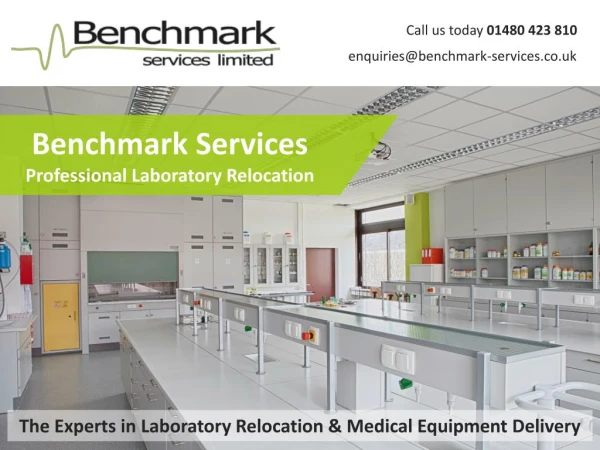 Benchmark Services Professional Laboratory Relocation