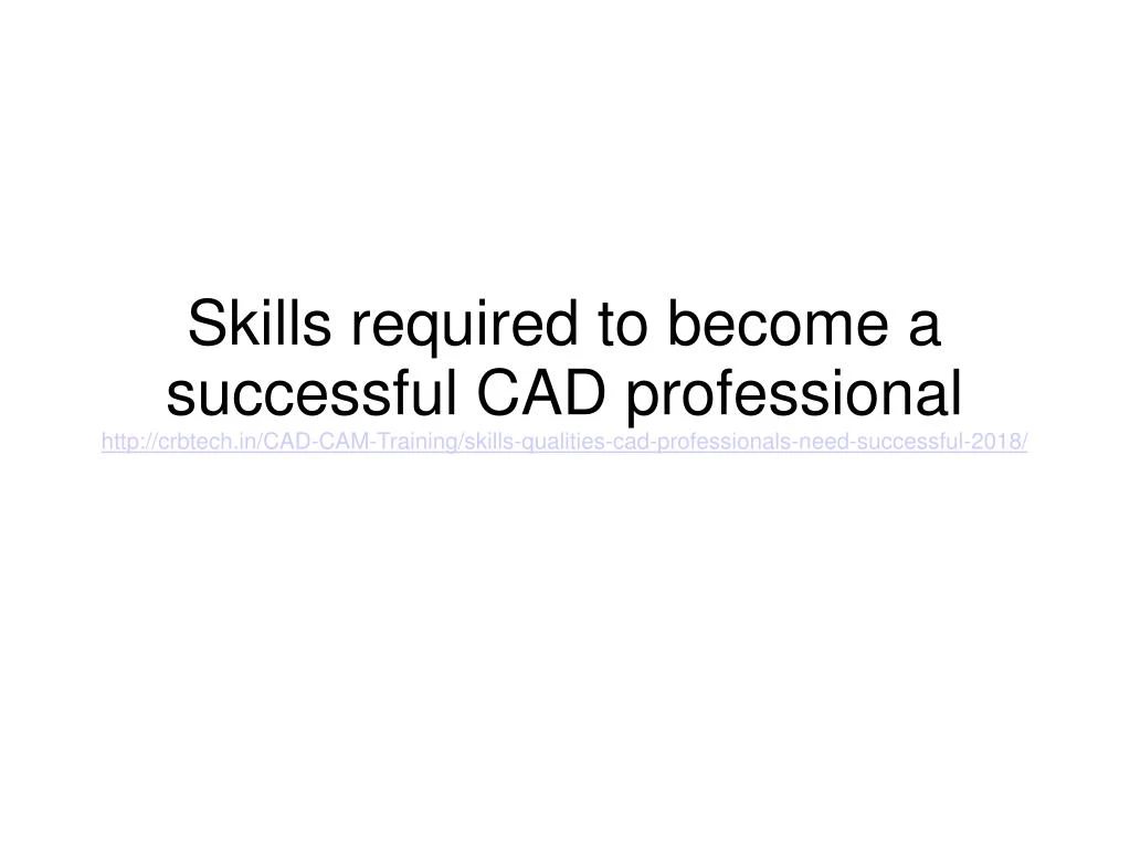 skills required to become a successful